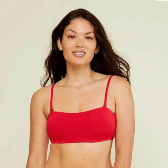 Andie Swim The Rio Top Cherry Red Size XS - Picture 1 of 6